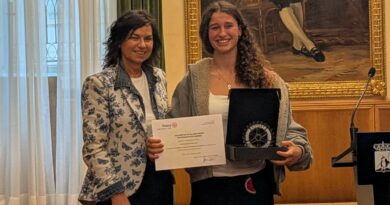 Sara González, ganadora del premio «Protagonistas del Mañana»
